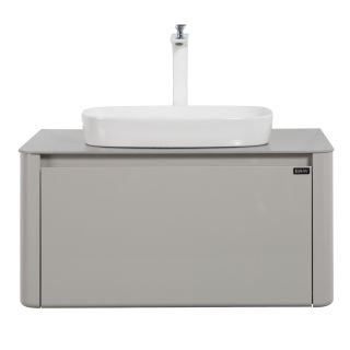 Тумба с раковиной Black&White Universe 915800 80 см светло-серый